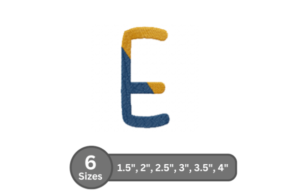 Chalk Split Alphabet - E