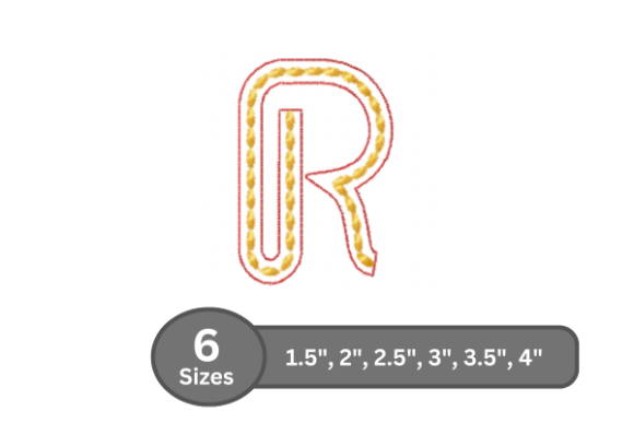 Rope Twist Alphabet - R