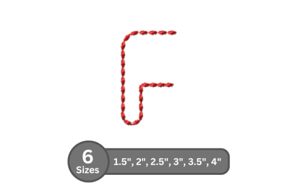 Soft Cord Alphabet -F for Etsy Sellers